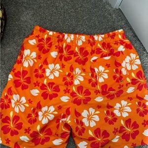 Vibrant Floral Men’s Swim Trunks